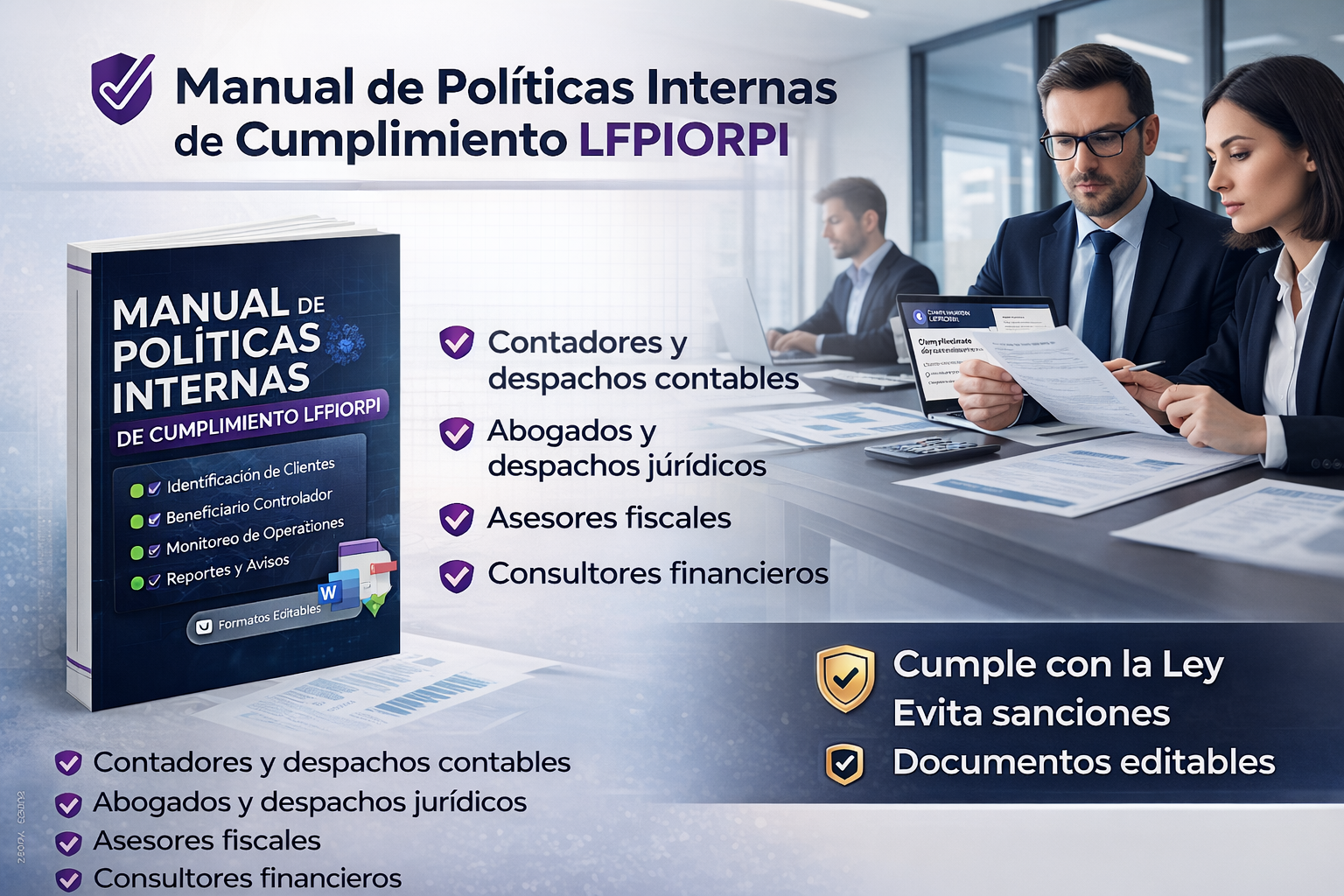 Manual de Políticas Internas de Cumplimiento LFPIORPI para Prestadores de Servicios Profesionales